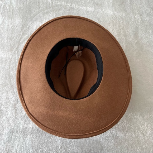 Fame 100% Wool Madison Tan/Brown Fedora Hat - Picture 4 of 10